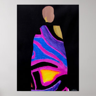 Afro Diva print van Alicia L. McDaniel