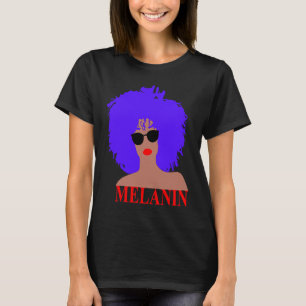 Afro Diva Rode Lippen Black Girl Magic Zonnebril P T-shirt