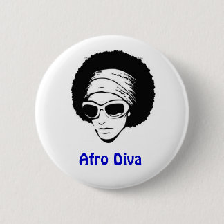 Afro Diva Ronde Button 5,7 Cm