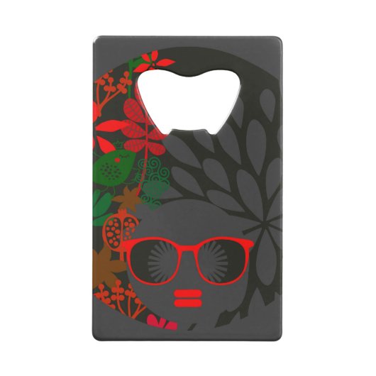 Afro Diva Rouge Vert Ardoise Noir (Devant)