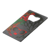 Afro Diva Rouge Vert Ardoise Noir (Devant Angle)