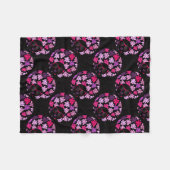 Afro Diva Roze Fleece Deken (Voorkant (Horizontaal))