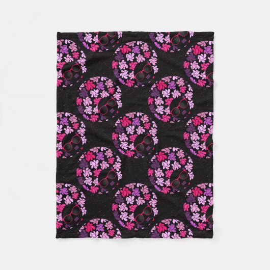 Afro Diva Roze Fleece Deken (Voorkant)