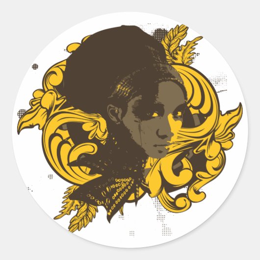 Afro Diva Sticker (Voorkant)