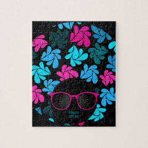 Afro Diva Turquoise & Hot Roze Legpuzzel