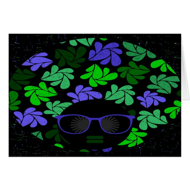 Afro Diva Vert & Bleu (Devant horizontal)