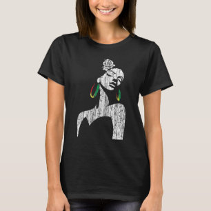 Afro Diva Zwart Meisje Magisch Afrika Natuurlijke T-shirt