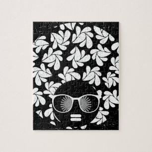 Afro Diva Zwart & Wit Legpuzzel
