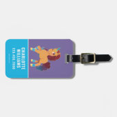 afro-eenhoorn | Divine Prancing Bagagelabel (Voorkant horizontaal)