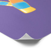 afro-eenhoorn | Divine Prancing Poster (Hoek)