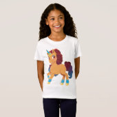 afro-eenhoorn | Divine Prancing T-shirt (Voorkant volledig)