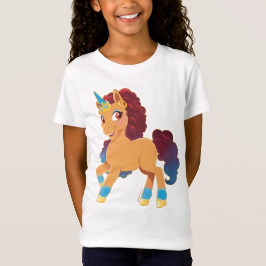 afro-eenhoorn | Divine Prancing T-shirt (Voorkant)