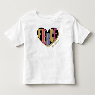 Afro Eenhoorn Fierce Heart Design Kinder Shirts