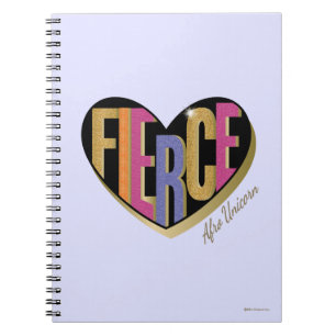 Afro Eenhoorn Fierce Heart Design Notitieboek