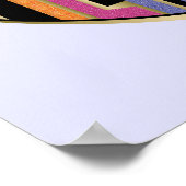 Afro Eenhoorn Fierce Heart Design Poster (Hoek)