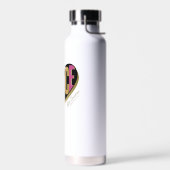 Afro Eenhoorn Fierce Heart Design Waterfles (Links)