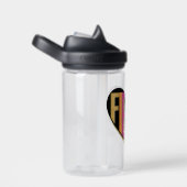 Afro Eenhoorn Fierce Heart Design Waterfles (Rechts)