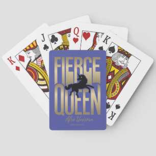 Afro Eenhoorn Fierce Queen Pokerkaarten