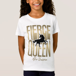 Afro Eenhoorn Fierce Queen T-shirt
