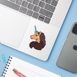 afro-eenhoorn   goddelijk sticker