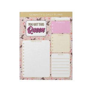 Afro Eenhoorn Hart & Ster Roze Patroon Notitieblok