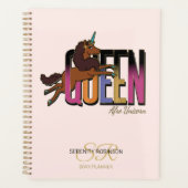 Afro Eenhoorn Koningin Ontwerp Planner (Voorkant)