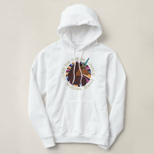 Afro Eenhoorn Living the Dream Design Hoodie