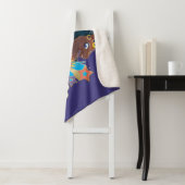 Afro Eenhoorn "Made of Magic" Trio Design Sherpa Deken (In situ)