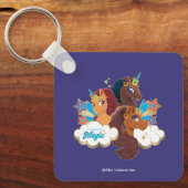 Afro Eenhoorn "Made of Magic" Trio Design Sleutelhanger (Voorkant)