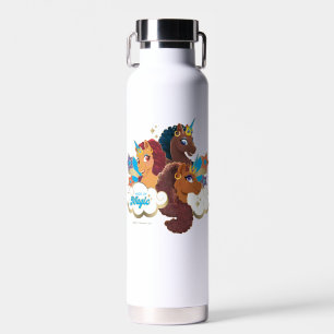 Afro Eenhoorn "Made of Magic" Trio Design Waterfles