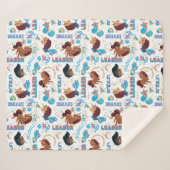 Afro Eenhoorn Magisch Empowering Patroon Sherpa Deken (Voorkant (horizontaal))