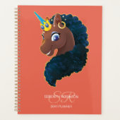 Afro Eenhoorn | Magisch Planner (Voorkant)