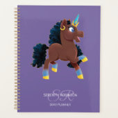 Afro Eenhoorn | Magisch Pronkende Planner (Voorkant)