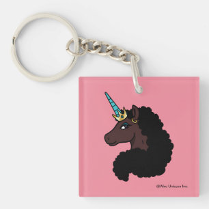 afro-eenhoorn   magisch sleutelhanger