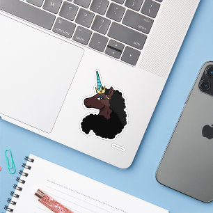 afro-eenhoorn   magisch sticker