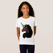 afro-eenhoorn | magisch t-shirt (Voorkant volledig)