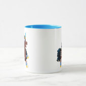 afro-eenhoorn | magische steiger mok (Midden)