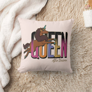 Afro Eenhoorn Queen Design Kussen