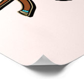 Afro Eenhoorn Queen Design Poster (Hoek)