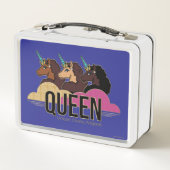 Afro Eenhoorn Queen Trio Design (Achterkant)