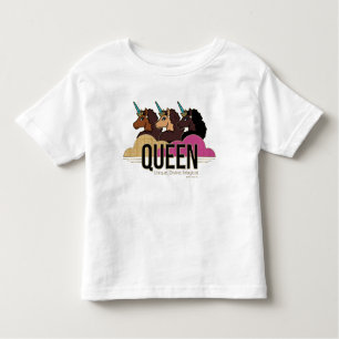 Afro Eenhoorn Queen Trio Design Kinder Shirts