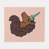 afro-eenhoorn | Uniek Fleece Deken (Voorkant (Horizontaal))