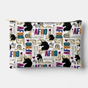Afro Eenhoorn vet patroon Etui