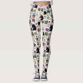 Afro Eenhoorn vet patroon Leggings (Voorkant)