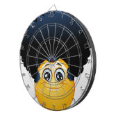 afro emoji dartbord (Voorkant Rechts)