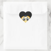 afro emoji hart sticker (Tas)