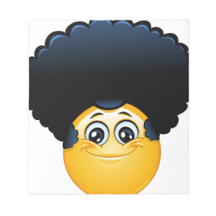 afro emoji notitieblok