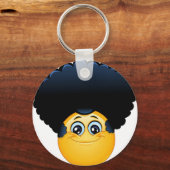 afro emoji sleutelhanger (Voorkant)