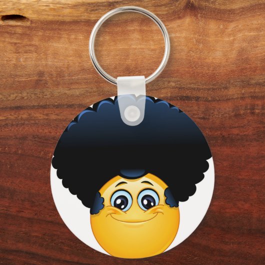 afro emoji sleutelhanger (Voorkant)