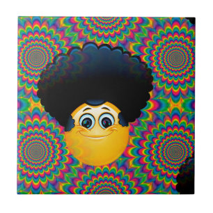 afro emojis tegeltje